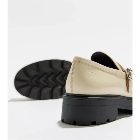 Vagabond NWOT/NWOB Cosmo 2.0 Leather Platform Loafers Sz 10 Women’s in Off White - Picture 3 of 14